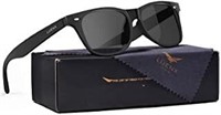 LUENX Square Retro Polarized Sunglasses BNIB