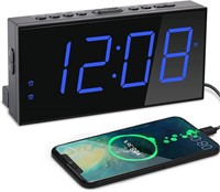 7" Big Number LED Alarm Clock