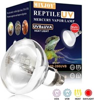 MIXJOY 160W Reptile Heat Lamp Bulb