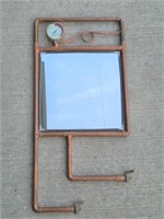 Cool Copper Pipe Framed Mirror