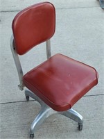 Vintage Aluminum Frame Bomber Desk Chair