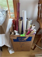 BOX LOT OF ASSORTED GIFT WRAP