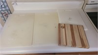 Lot of cutting boards