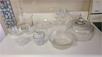 Lot of misc kitchen glass items