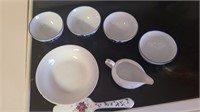 Lot of vintage glass china pieces