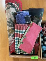 BL- ASST. CHRISTMAS RUGS & DISH TOWELS