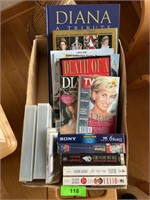 BL- ASST. PRINCESS DIANA BOOKS, CD & VHS TAPES