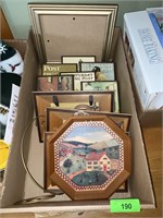 BL- WOODEN 3-D PICTURES, NORMAN ROCKWELL PLAQUES
