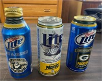 Green Bay Packer Beer Cans