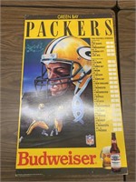 Bud/Packers 1988 Schedule Poster
