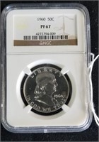 1960 PF67 Franklin Half Dollar