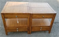 2 Beautiful Wooden End Tables