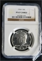 1964 PF67 Cameo Kennedy Silver Half Dollar