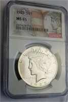 1925 MS65 Silver Peace Dollar