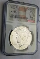 1923 MS65 Peace Dollar