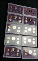 10 US Mint Proof Sets