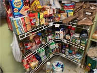 HUGE LOT OF FOOD AND SHELVING ALL GOOD