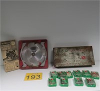 7" Dado Set & Vintage Seals in Metal Case