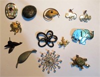 A Lot of Costume and Fashion Brooches