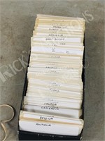 small box- World stamps sorted in envelopes
