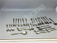 assorted silver forks/ spoons 29 pcs
