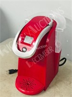 red Keurig coffee maker