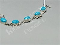 Turquoise & silver bracelet