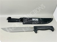 17" long SOG Jungle knife in case