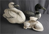 Stuffed Realistic Decortative Pillows- Swan & Loon