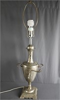 Vintage Samovar Metal Engraved Lamp Middle Eastern