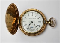 Antique Hampden Watch Co Pocket Watch Gold Filled