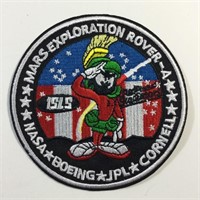 Marvin Martian MARS Embroidered Iron On Patch 4"