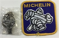 Michelin Man Metal Keychain + Embroidered Patch