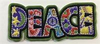 Peace Embroidered Iron On Patch 3"