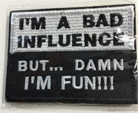 2Pc Embroidered Patch with Additonal Velcro backer