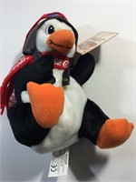 Coca Cola Bean Bag Plush Penguin Pilot 1999