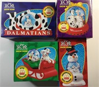 1996 McDonald's 101 Dalmations Snow Dome Toy Set