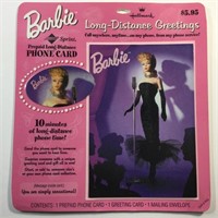 Vintage 1995 Mattel Barbie Phone Greeting Card NIP