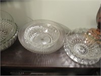 Lot Diffenrt Size  Serving Glass Bowls