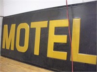 Molded Plastic Hotel Sign, 9x4 Ft.