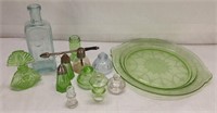 VINTAGE GREEN DEPRESSION SMALL ITEMS