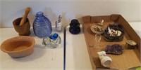 GEODE, INSULATOR, ART GLASS AND COLLECTOR ITEMS