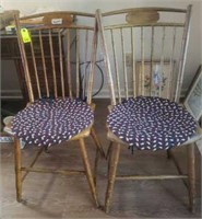 PAIR OF CARIBBEAN STYLE CHAIRS VINTAGE