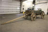 Horse Drawn Wagon, Approx 37"x142" w/42" Wheels &