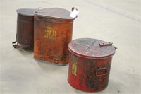 (3) Vintage Rag Barrels