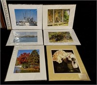 NEW - Six (6) Matted Photos in Shrinkwrap