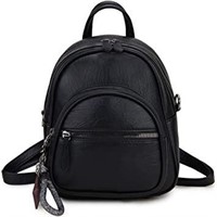VONXURY Mini Backpack Purse- BLACK