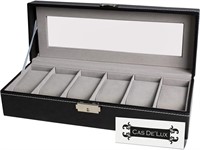 Cas De' Lux Watch Box Organizer Pillow Case - 6 Sl