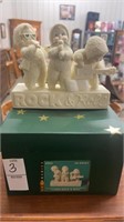 Dept. 56/Snowbabies “I love rock & roll” with box