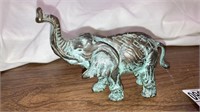 Metal Vertigris elephant figurine 5” long